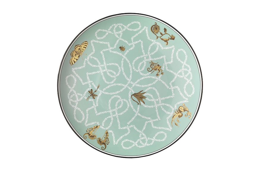 Charger plate Arcadia Acquamarina porcelain Richard Ginori