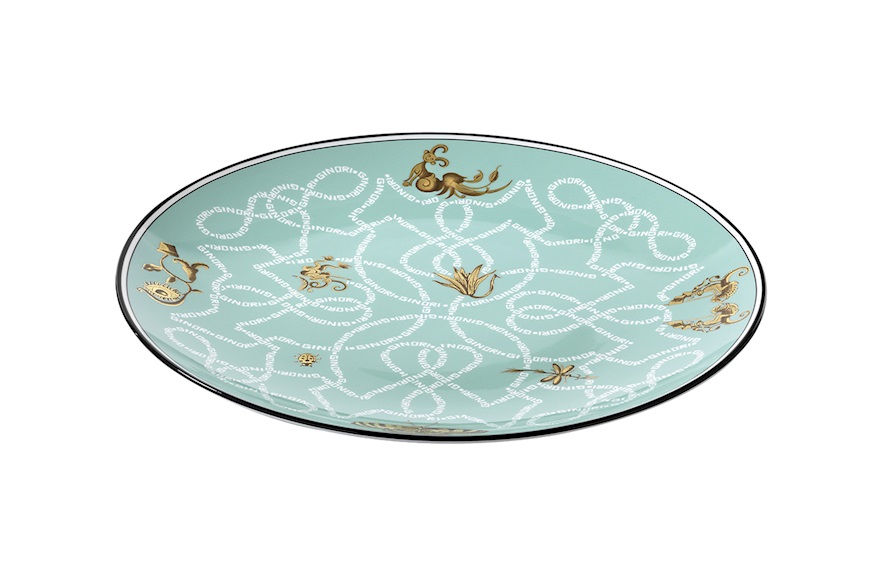 Charger plate Arcadia Acquamarina porcelain Richard Ginori