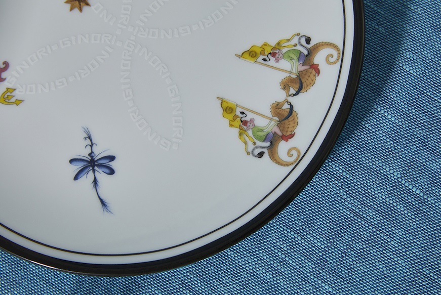 Bread plate Arcadia Bianco porcelain Richard Ginori