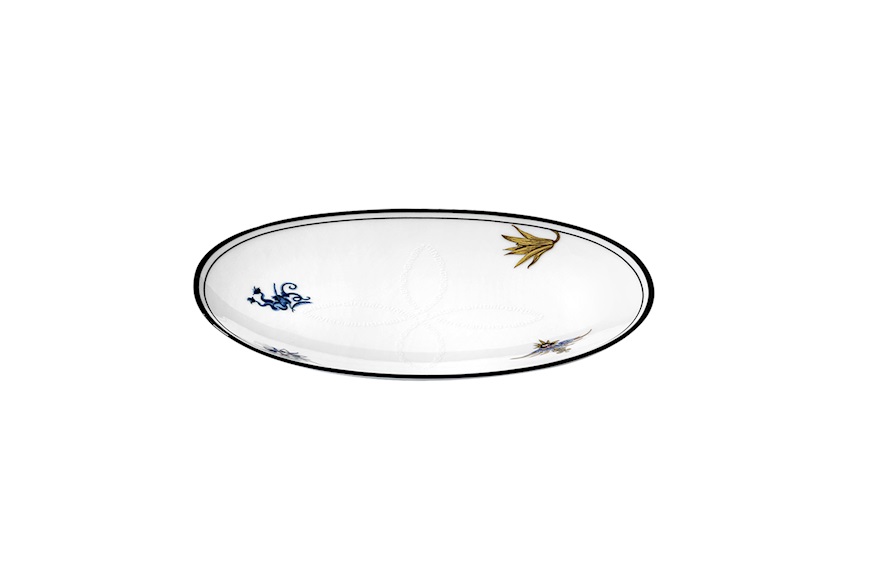 Pickle dish Arcadia Bianco porcelain Richard Ginori