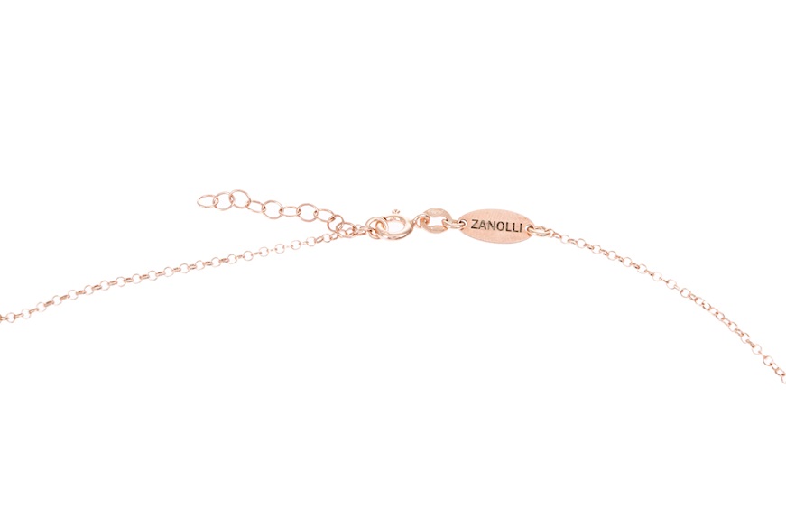 Collana argento rosè con onice e morganite Selezione Zanolli