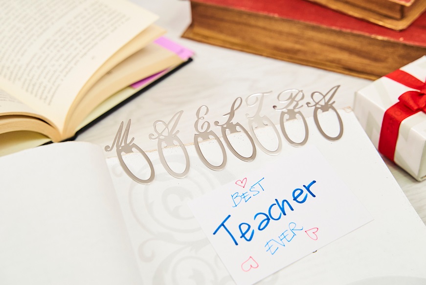 Bookmark silver A letter Selezione Zanolli