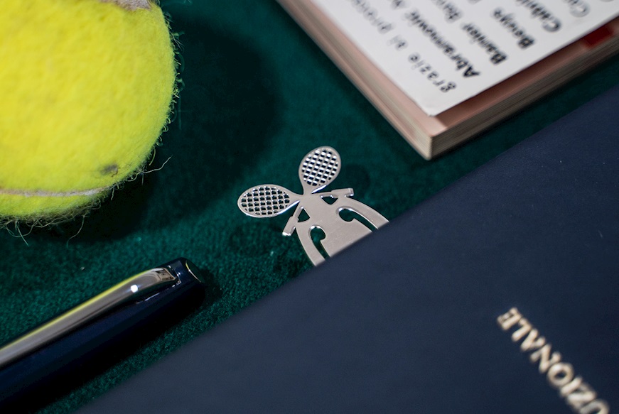Bookmark Tennis silver Selezione Zanolli