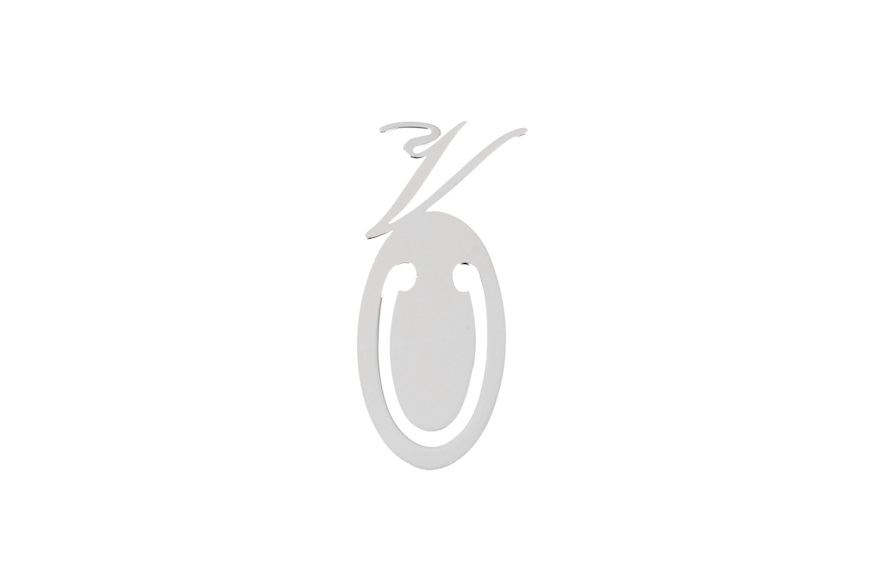 Bookmark silver V letter Selezione Zanolli