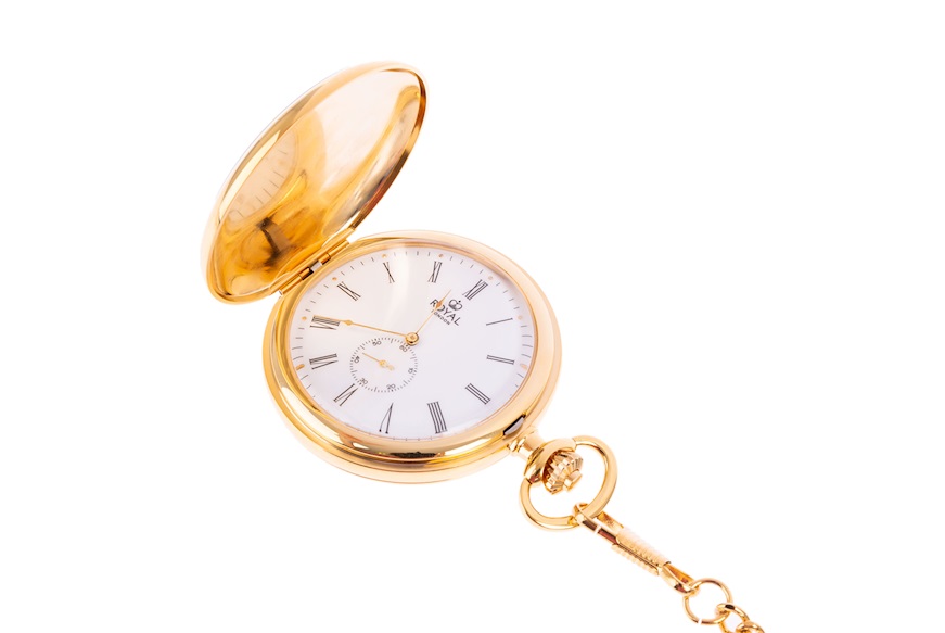 Orologio da taschino acciaio dorato lucido Royal London