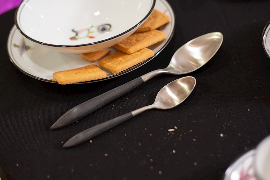 Cutlery set Ares steel black Bugatti