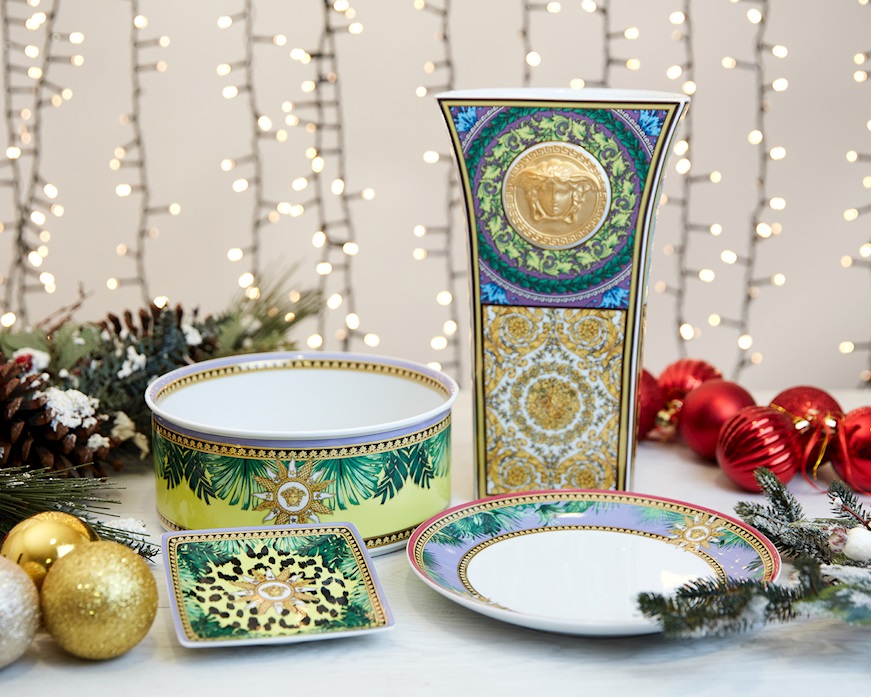Vaso Barocco Mosaic porcellana Versace