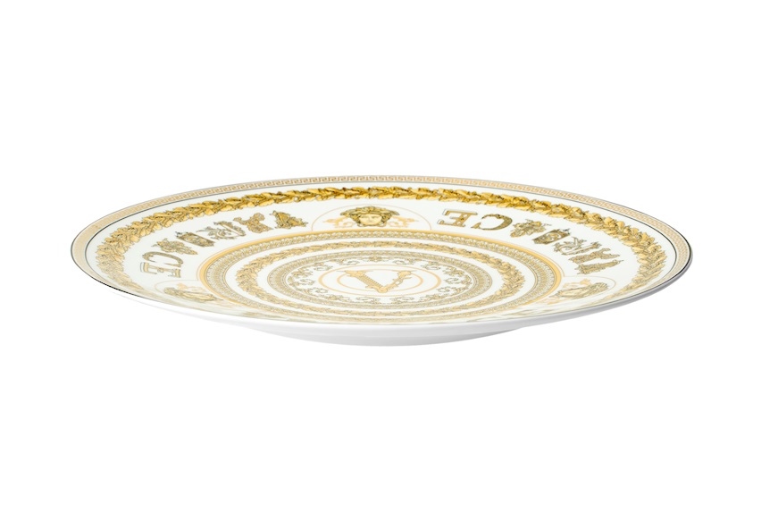 Charger plate Virtus Gala porcelain white Versace