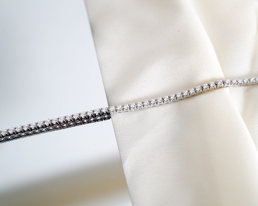 Bracciale tennis oro 750‰ e diamanti ct. 2.10 Davite & Delucchi