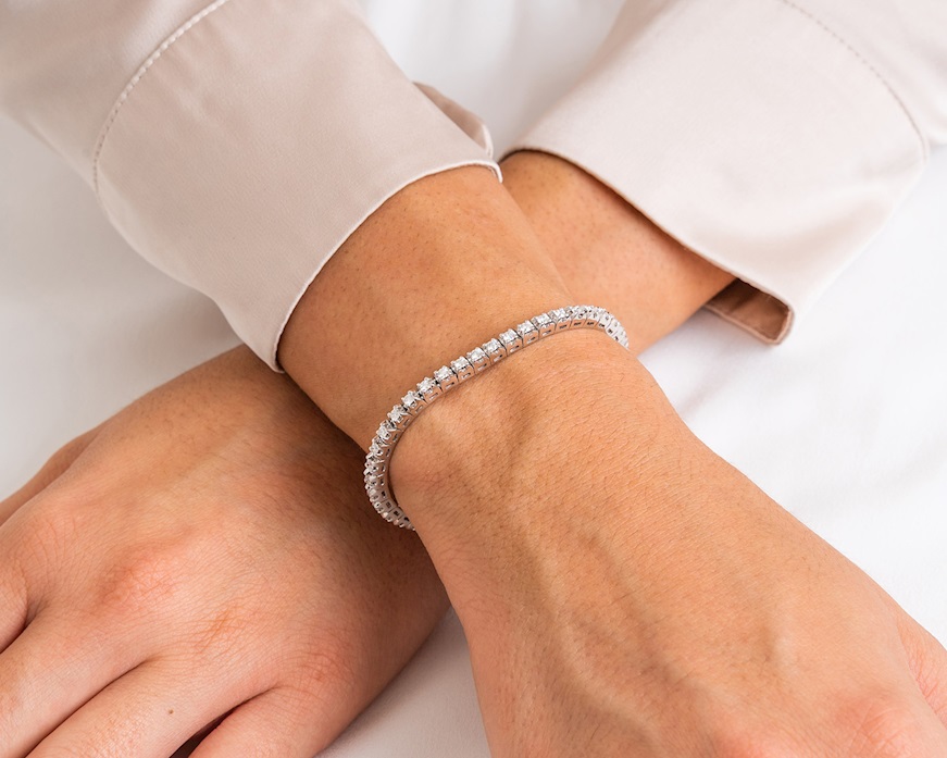 Bracciale tennis oro 750‰ e diamanti ct. 2.10 Davite & Delucchi