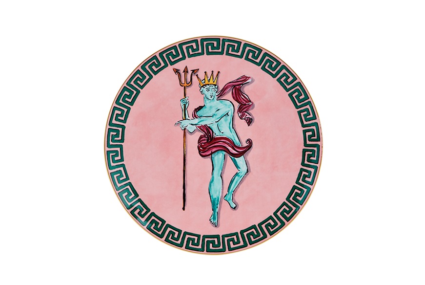 Segnaposto Il viaggio di Nettuno porcellana rosa Richard Ginori
