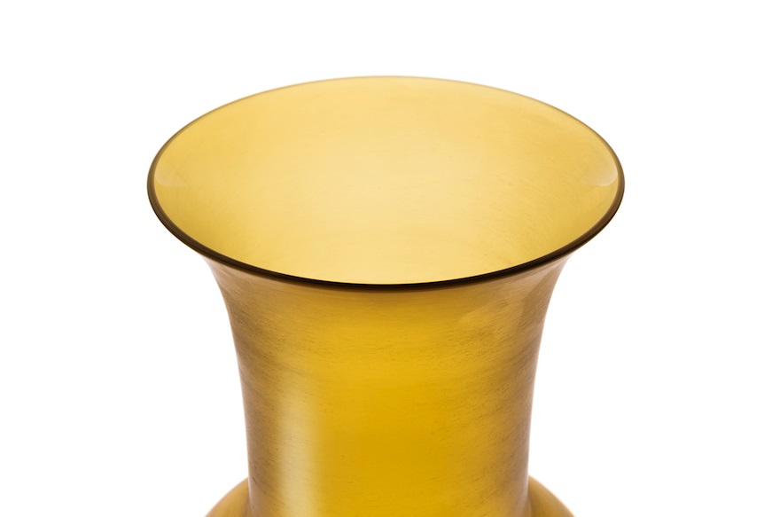 Vaso Satin vetro di Murano colore te velato Venini