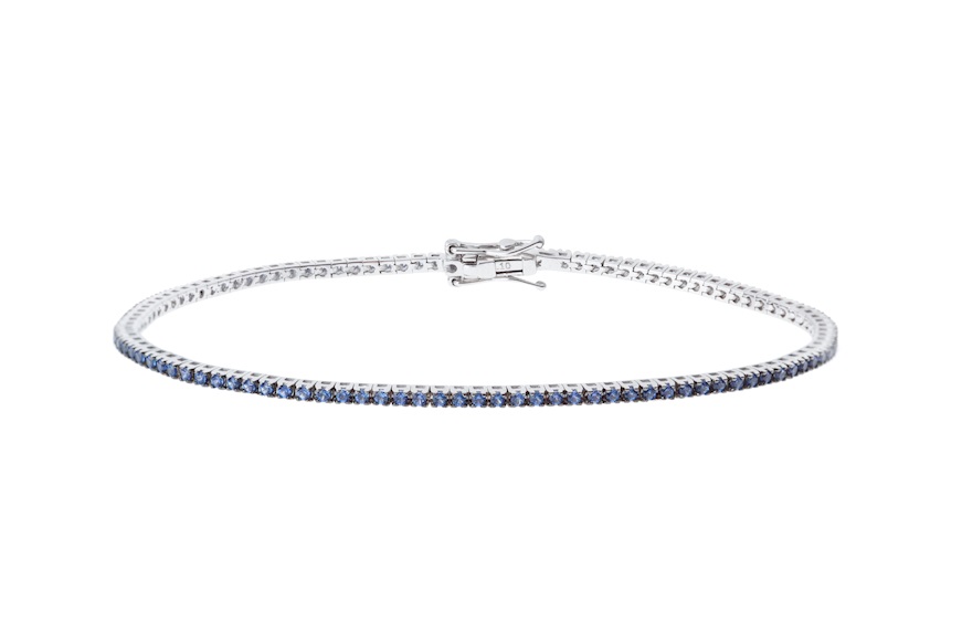 Tennis Bracelet gold 750‰ sapphires ct. 1.10 Davite & Delucchi