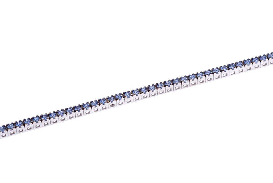 Tennis Bracelet gold 750‰ sapphires ct. 1.10 Davite & Delucchi