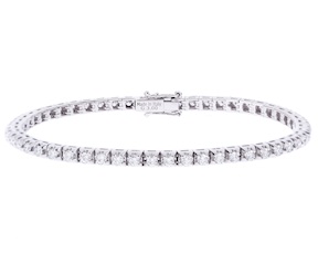 Bracciale tennis oro 750‰ e diamanti ct. 3.00 Davite & Delucchi