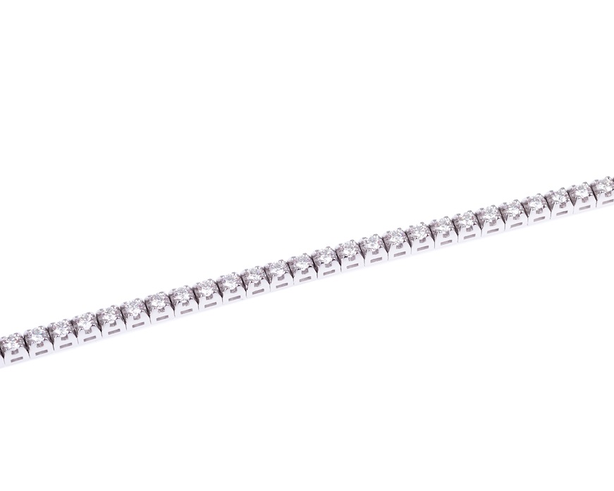 Bracciale tennis oro 750‰ e diamanti ct. 3.00 Davite & Delucchi