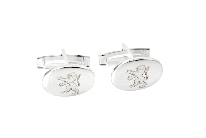 Oval Cufflinks silver Selezione Zanolli