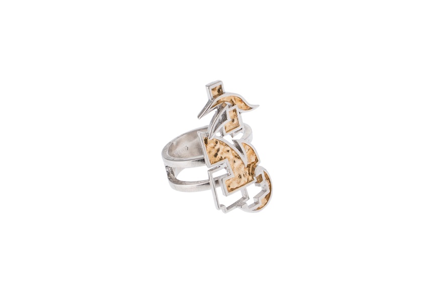 Ring Messaggi nel vento silver Selezione Zanolli