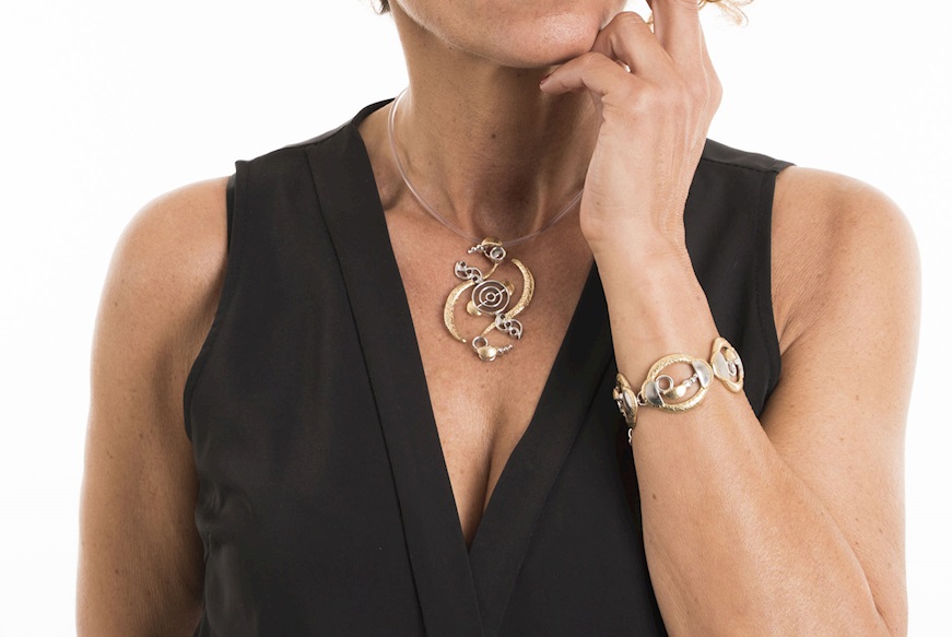 Girocollo Balikwas fantasia 1 argento Selezione Zanolli