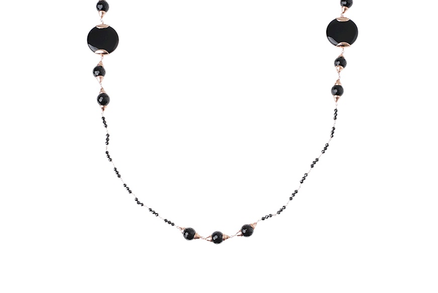 Necklace silver with black agate Selezione Zanolli