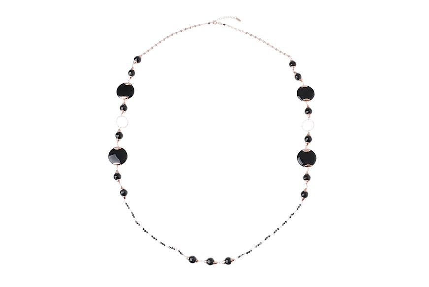Necklace silver with black agate Selezione Zanolli