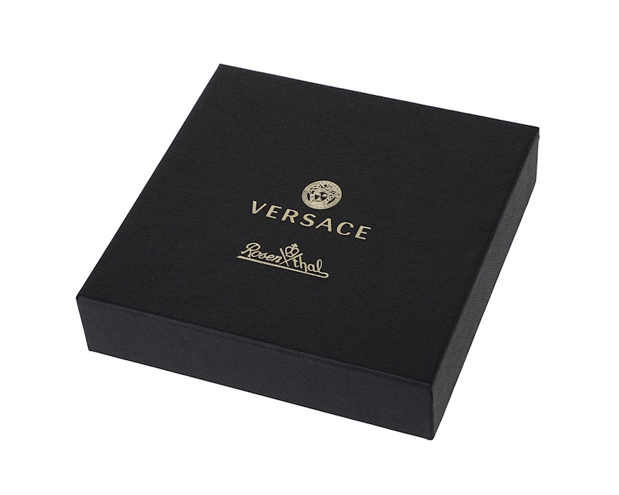 Piattino Alphabet porcellana lettera K Versace