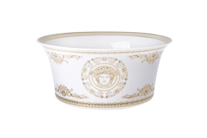 Salad bowl Medusa Gala Gold porcelain Versace