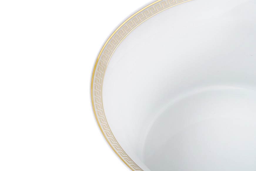 Salad bowl Medusa Gala Gold porcelain Versace