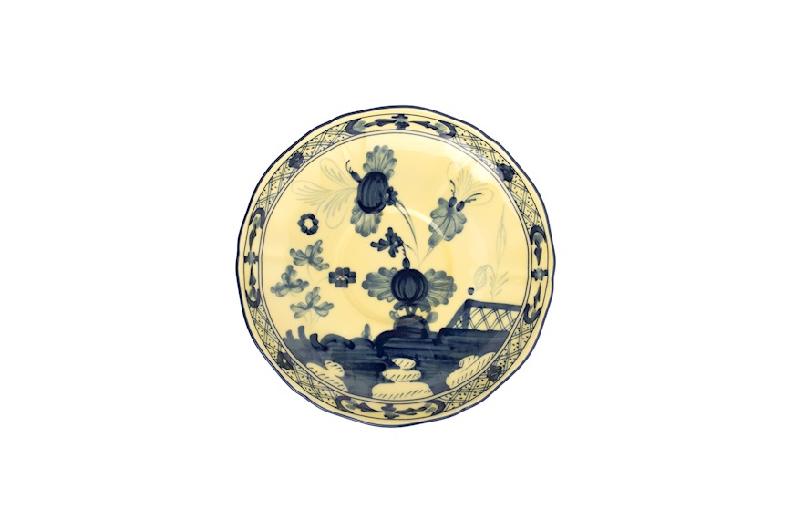 Tea saucer Oriente Italiano Citrino porcelain Richard Ginori