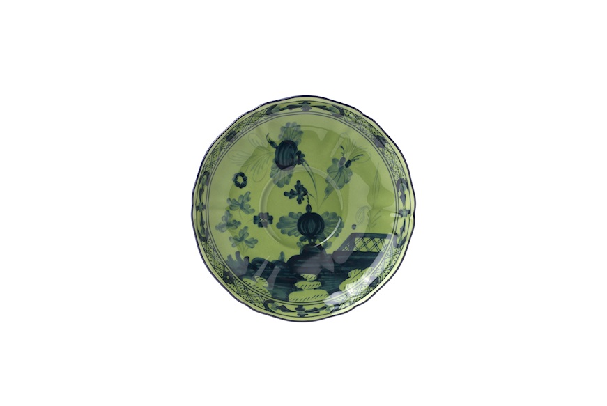 Piatto the Oriente Italiano Malachite porcellana Richard Ginori