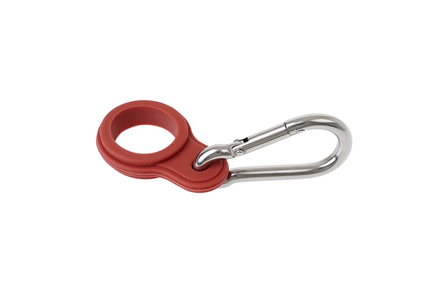 Carabiner steel red Chilly's Bottles