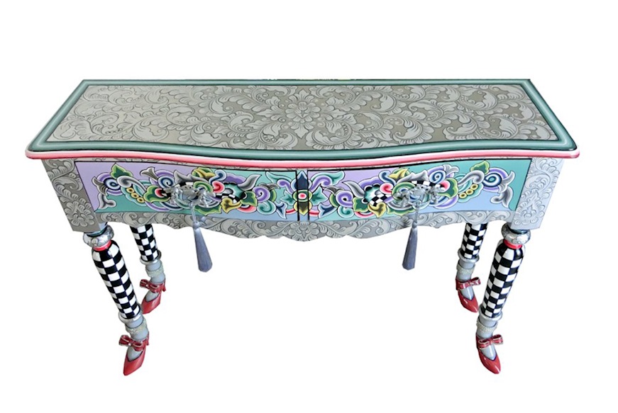 Console Versailles Silver Line hand painted Tom's Drag