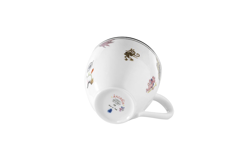 Mug Arcadia Bianco porcelain Richard Ginori