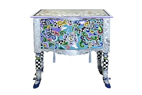 Comodino Drawer Chest Versailles dipinto a mano Tom's Drag