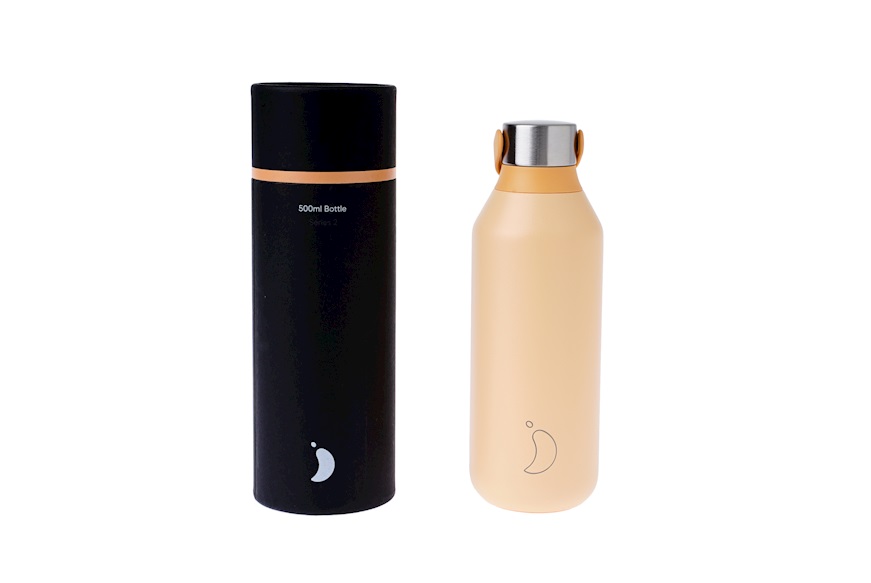 Thermal bottle steel peach orange Chilly's Bottles