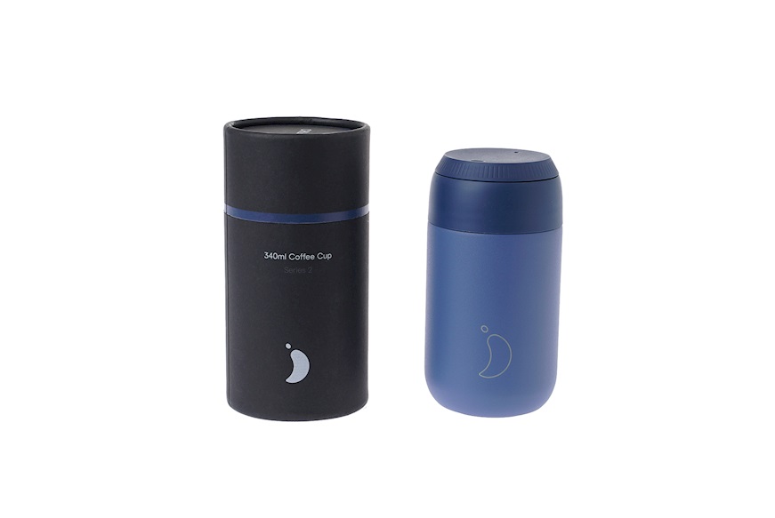 Thermal coffee cup steel whale blue Chilly's Bottles