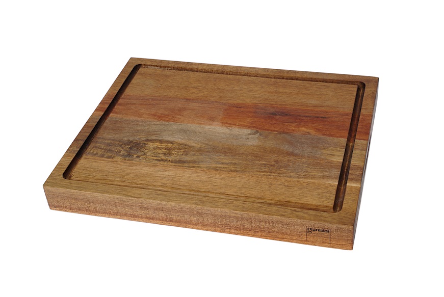 Cutting board Wood double face with grove Giannini