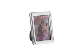 Cornice argento lucido con rigo Selezione Zanolli