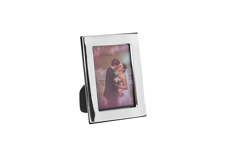 Picture frame silver shiny with smooth band Selezione Zanolli