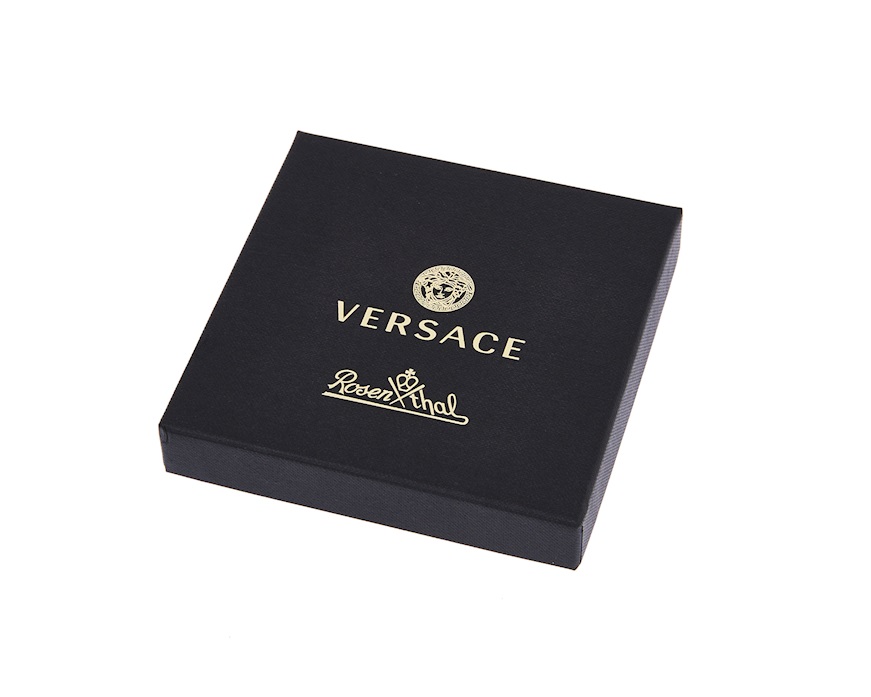 Piattino Baroque porcellana nero Versace