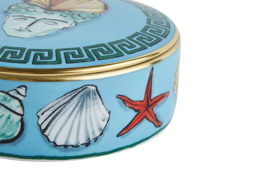 Box Il viaggio di Nettuno porcelain sea blue Richard Ginori