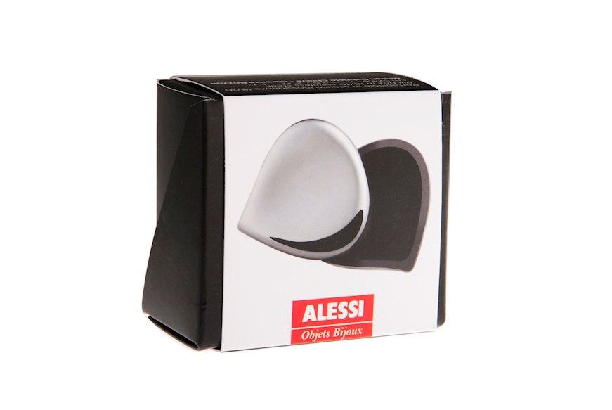 Pill box Chestnut steel Alessi
