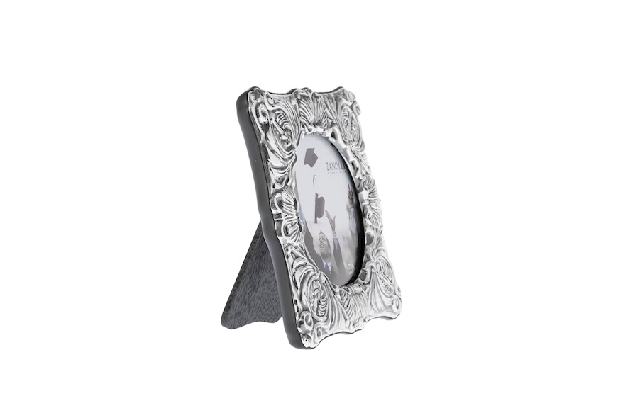 Picture frame silver with chiselled band Selezione Zanolli