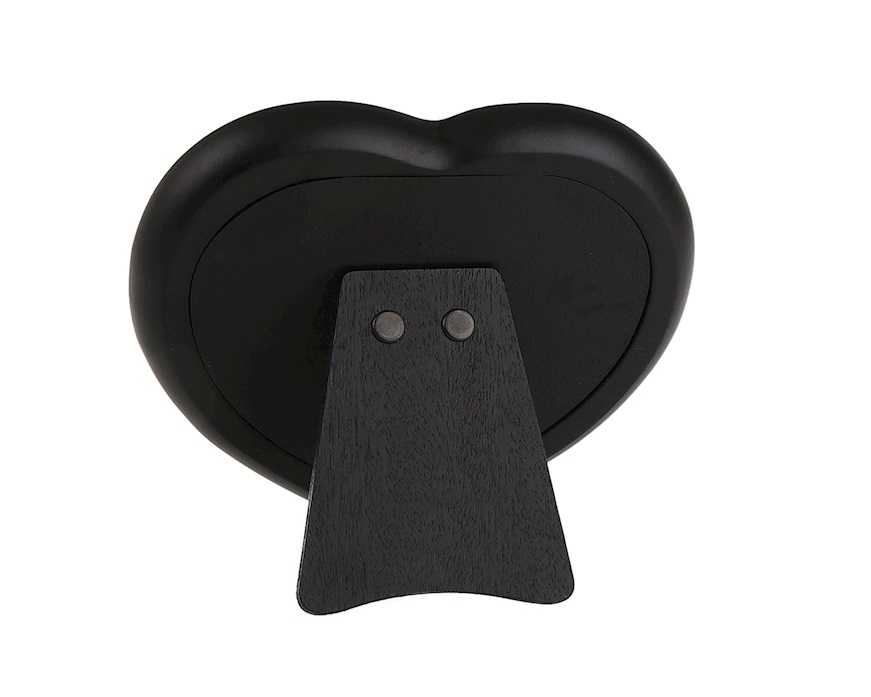 Cornice cuore argento a fascia perlinata Selezione Zanolli