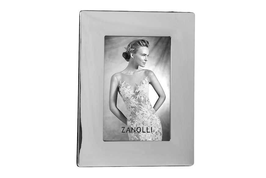 Picture frame silver with smooth band Selezione Zanolli