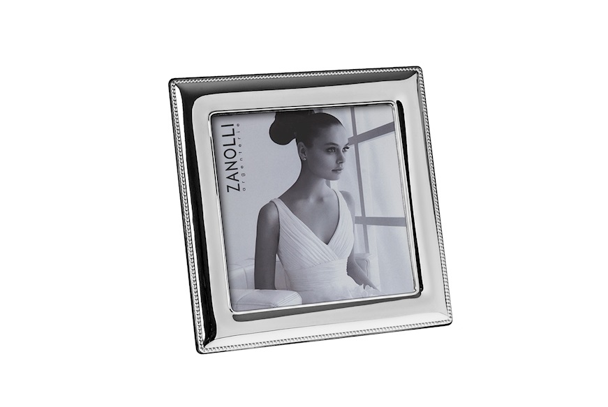 Picture frame silver with beaded edge Selezione Zanolli