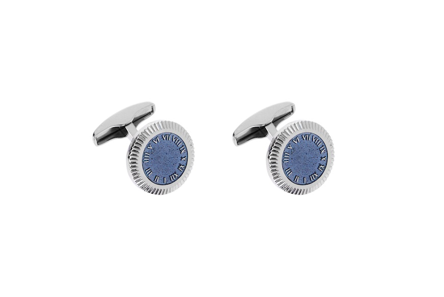 Cufflinks silver with grey bezel Selezione Zanolli