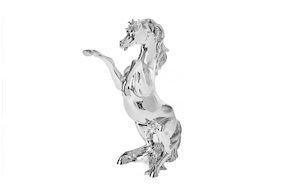 Statuina Cavallo rampante Selezione Zanolli