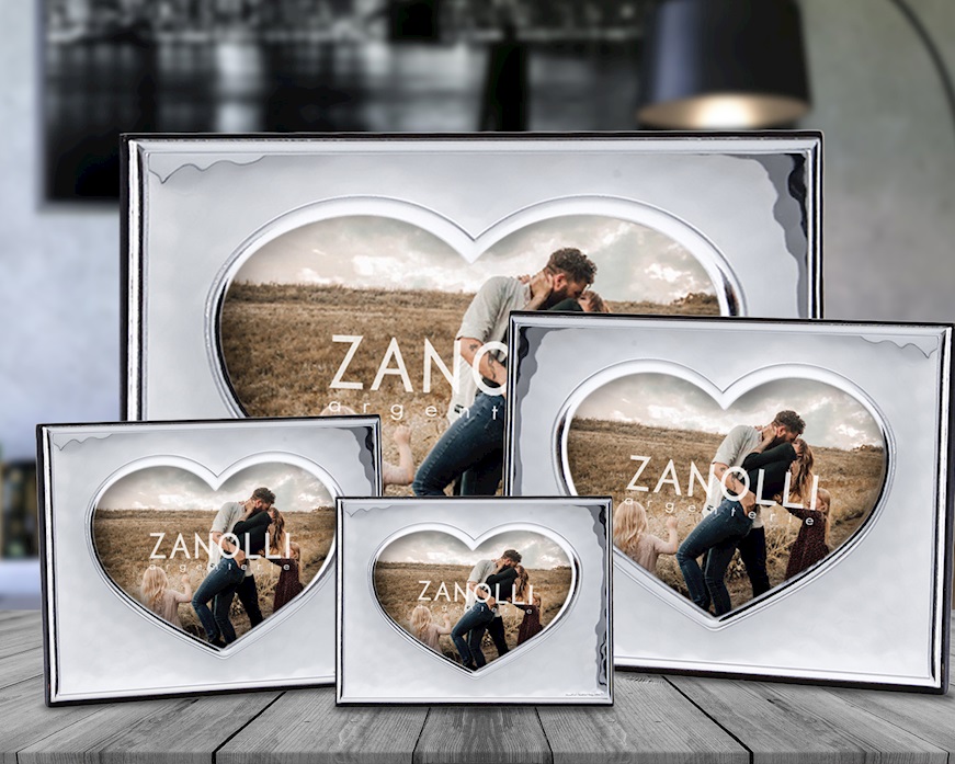 Cornice argento pvd a cuore Selezione Zanolli