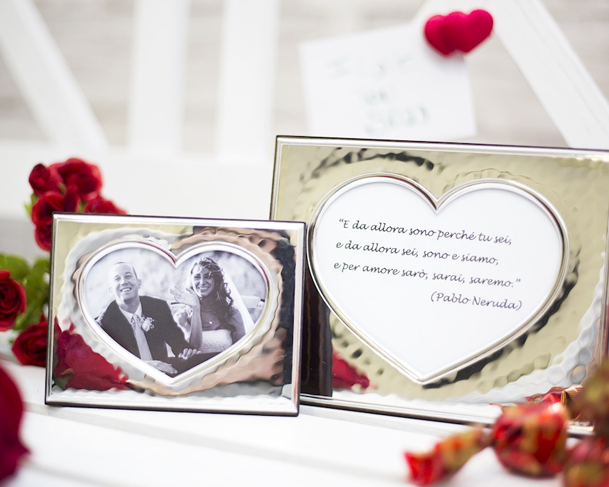Cornice argento pvd a cuore Selezione Zanolli